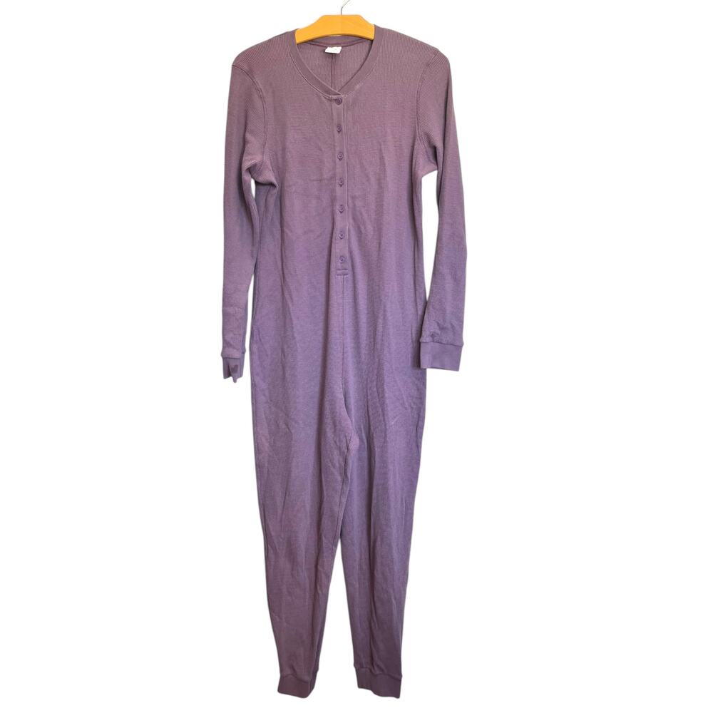Aritzia TNA Pinnacle Purple Lounge Wear Union Suit Thermal Long Johns Jumpsuit